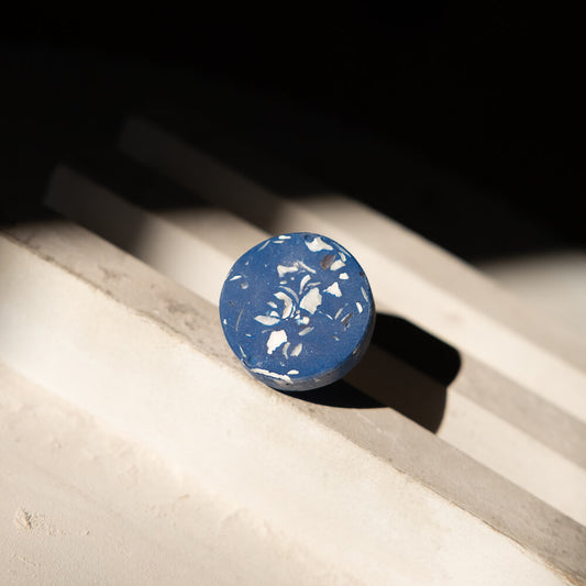 bouton de meuble loar bleu coquillages recycles malakio