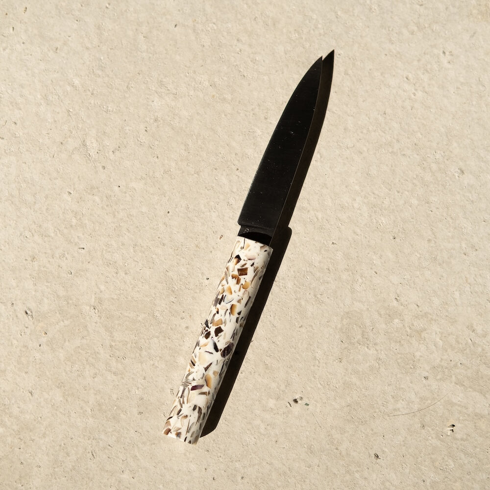 couteau la sardine noir coquillages recycles malakio bodere