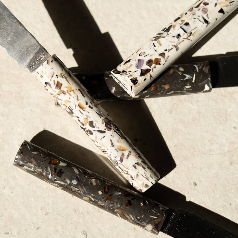 couteau la sardine noir coquillages recycles malakio bodere