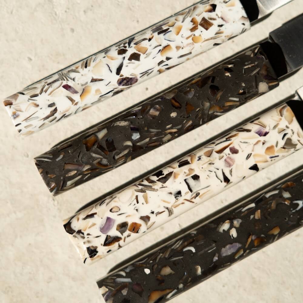 couteau la sardine noir coquillages recycles malakio bodere
