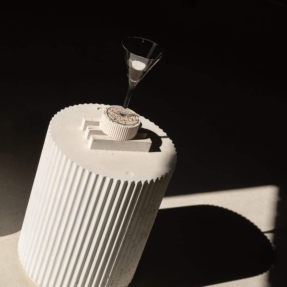 dessous de verre colosse blanc moules coquillages recycles malakio