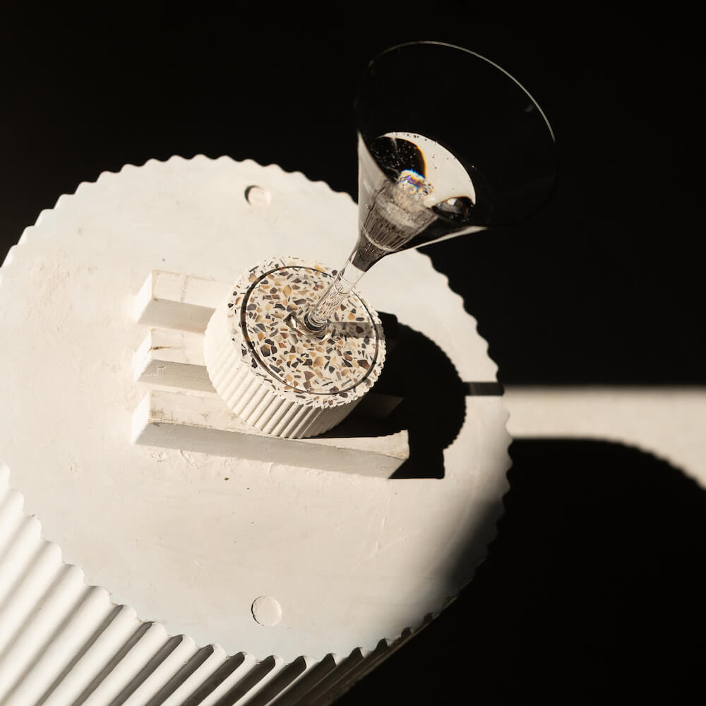 dessous de verre colosse blanc moules coquillages recycles malakio