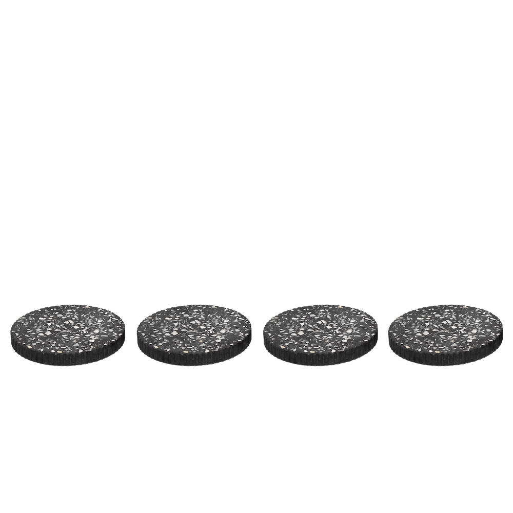 dessous de verre colosse noir coquillages recycles malakio