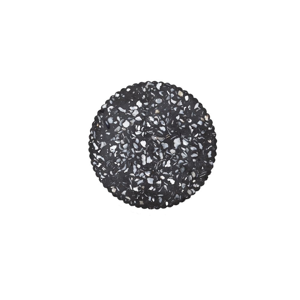 dessous de verre colosse noir coquillages recycles malakio