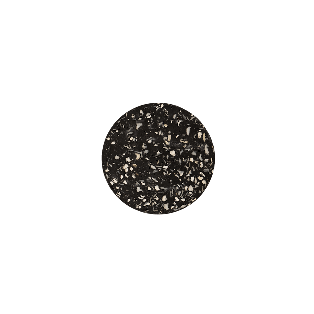 dessous de verre helios noir huitres coquillages recycles malakio