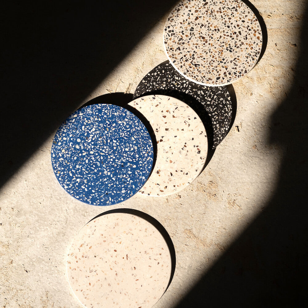 dessous plat helios blanc coquillages recycles malakio