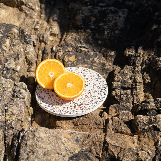 dessous de plat helios blanc moules coquillages recycles malakio