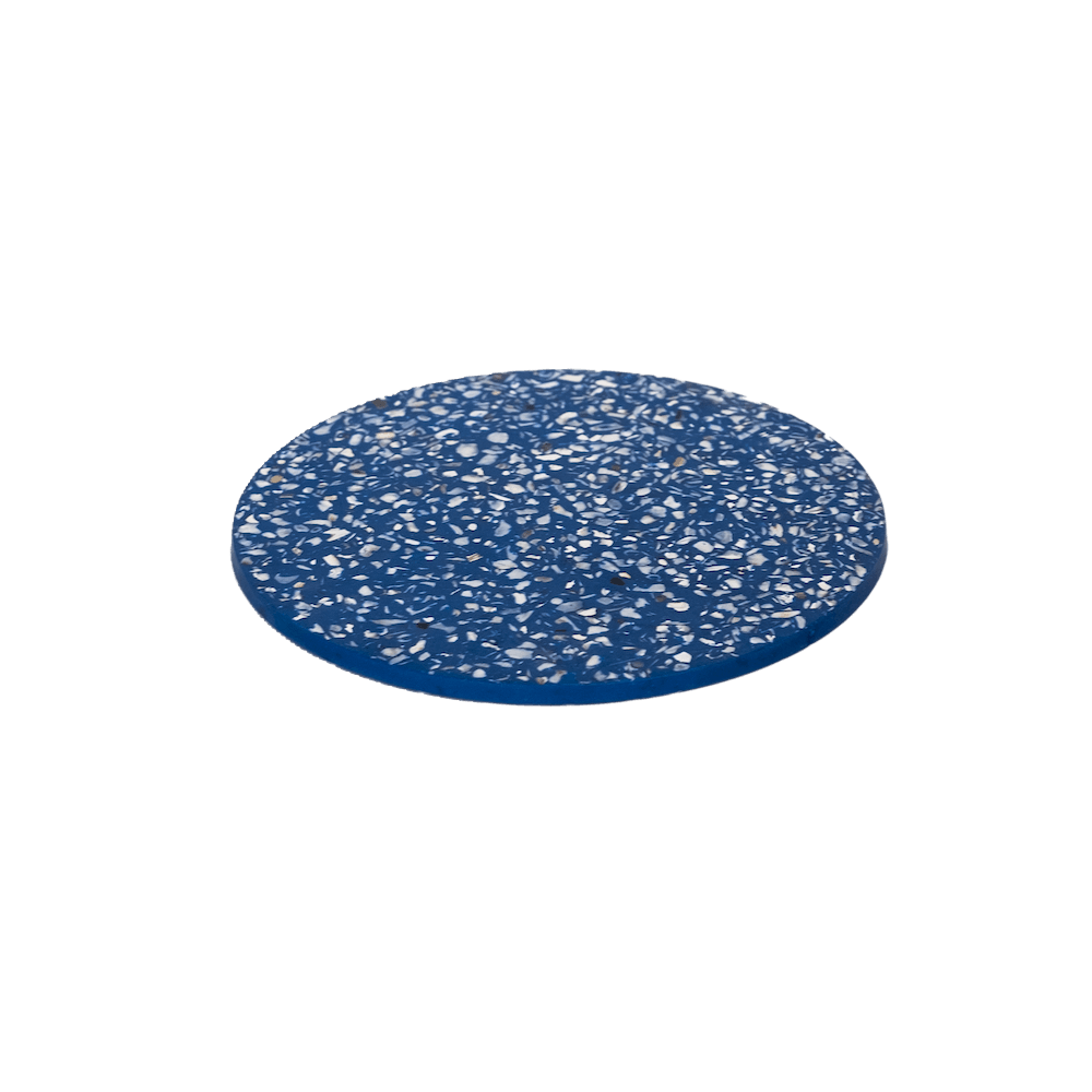 dessous de plat helios bleu coquillages recycles malakio