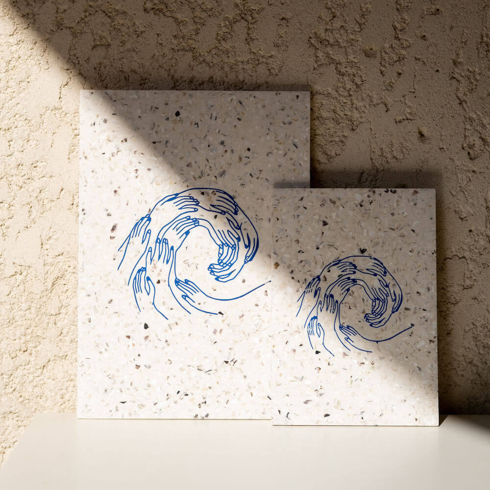 estampe malakio x mersea people blanc coquillages recycles malakio