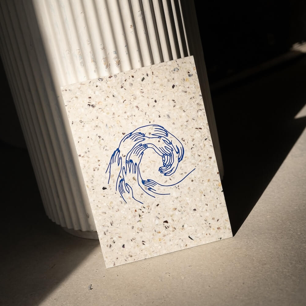estampe malakio x mersea people blanc coquillages recycles malakio