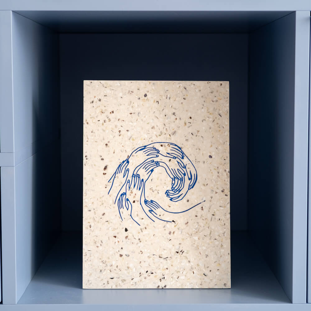 estampe malakio x mersea people blanc coquillages recycles malakio