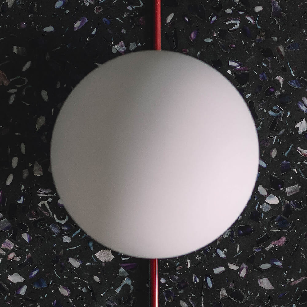 Lampe MA01 chene noir coquillages recycles malakio studio ammo