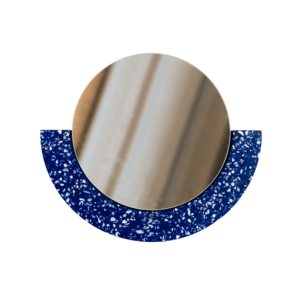 miroir_loar demi-lune bleu coquillages recycles malakio