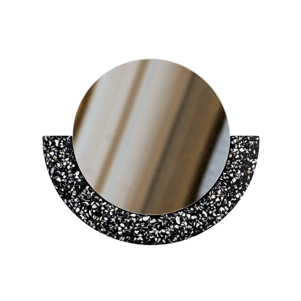 miroir_loar demi-lune noir coquillages recycles malakio