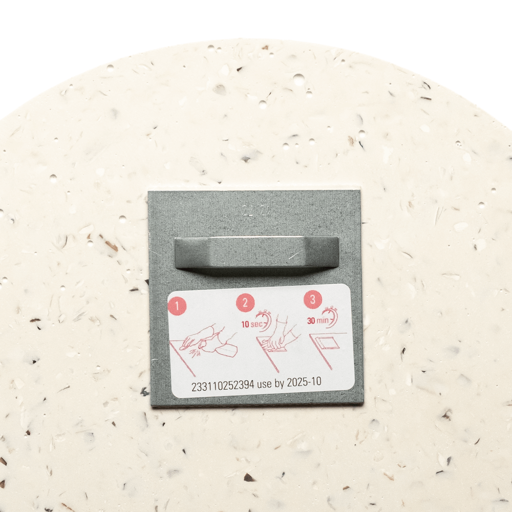 miroir loar rond blanc coquillages recycles malakio