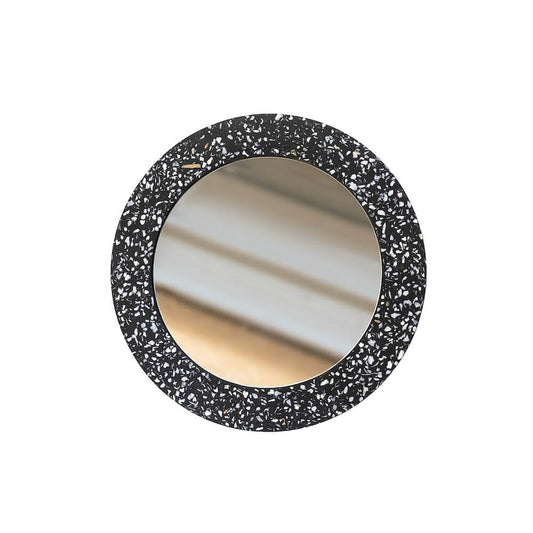 miroir loar rond bleu coquillages recycles malakio