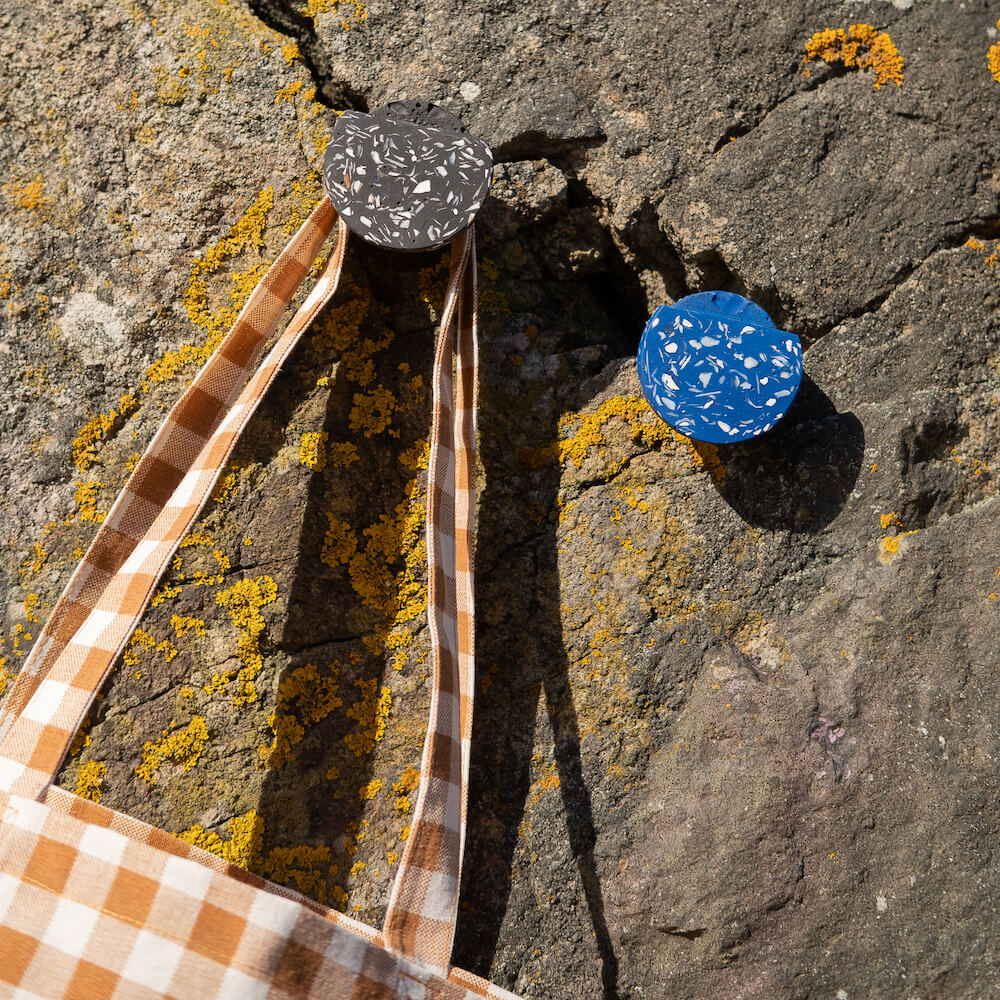 patere loar noir coquillages recycles malakio