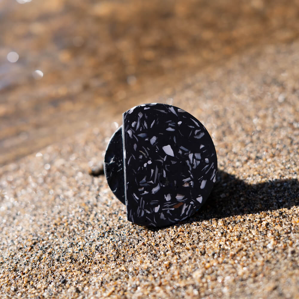 patere loar noir coquillages recycles malakio