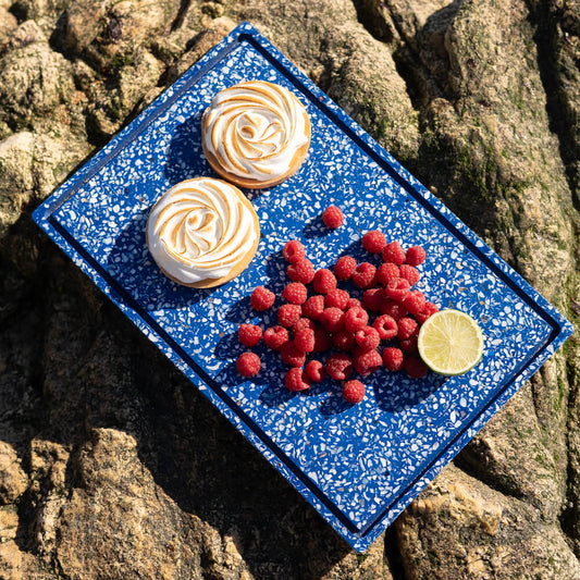 plateau helios bleu coquillages recycles malakio