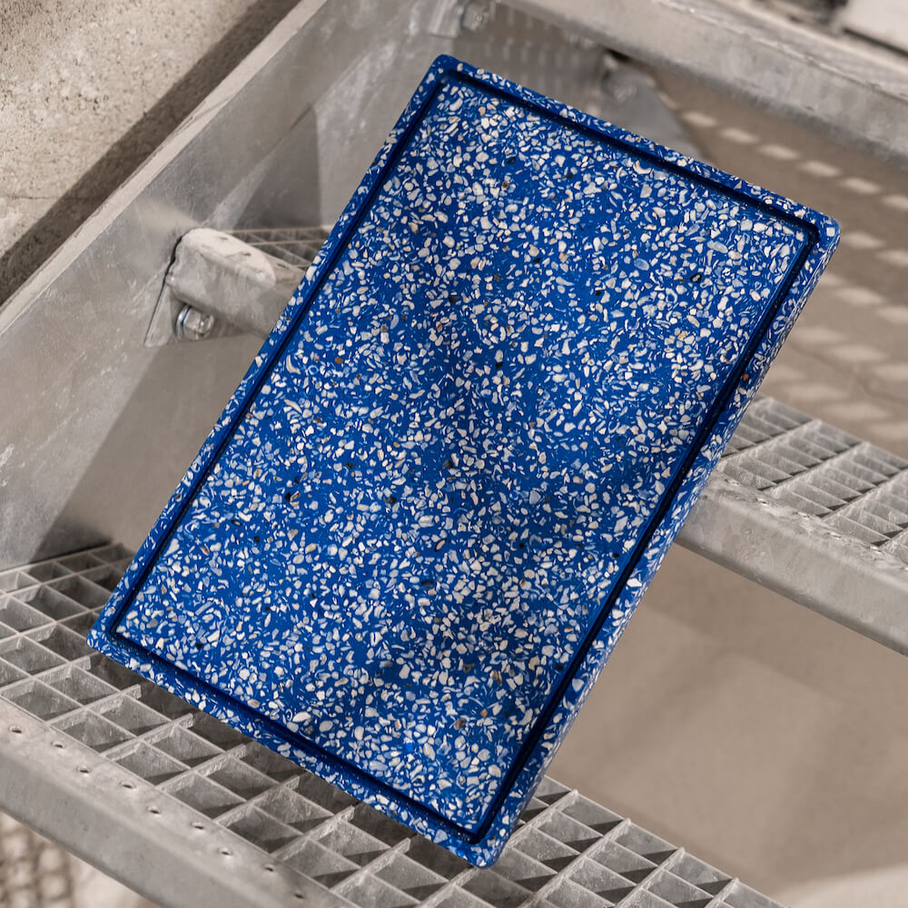 plateau helios bleu coquillages recycles malakio