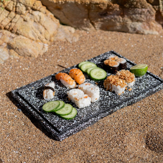 plateau helios noir coquillages recycles malakio