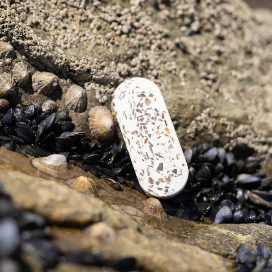 poignee de meuble loar blanc moules coquillages recycles malakio