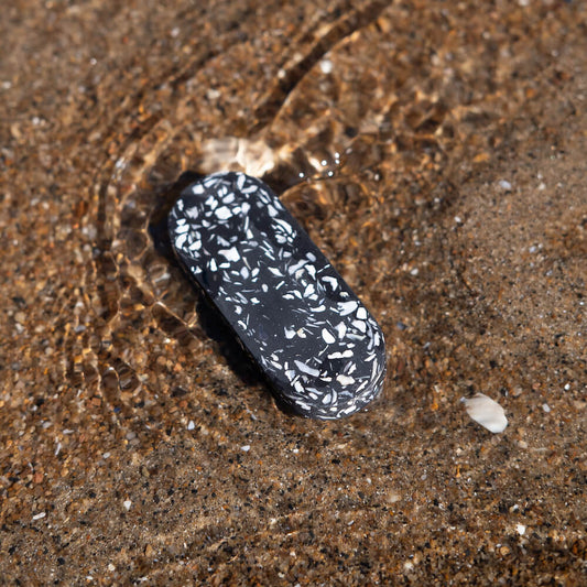 poignee de meuble loar noir coquillages recycles malakio