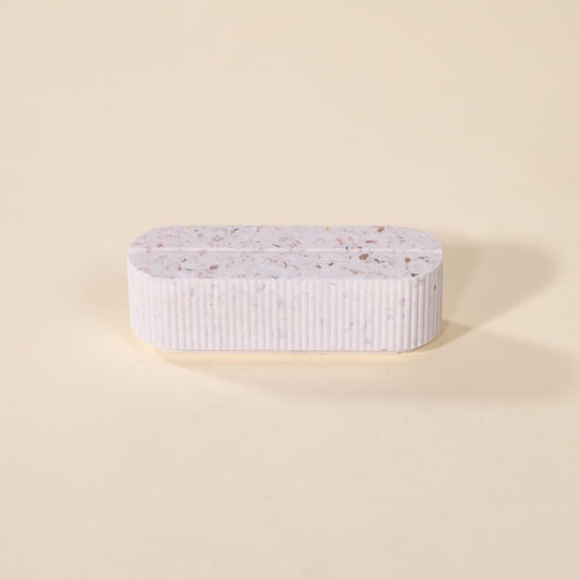 porte-photo colosse blanc coquillages recycles malakio