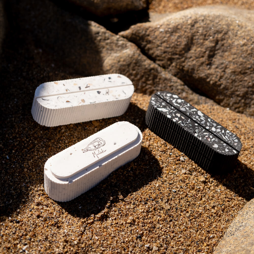 porte-photo colosse blanc moules coquillages recycles malakio