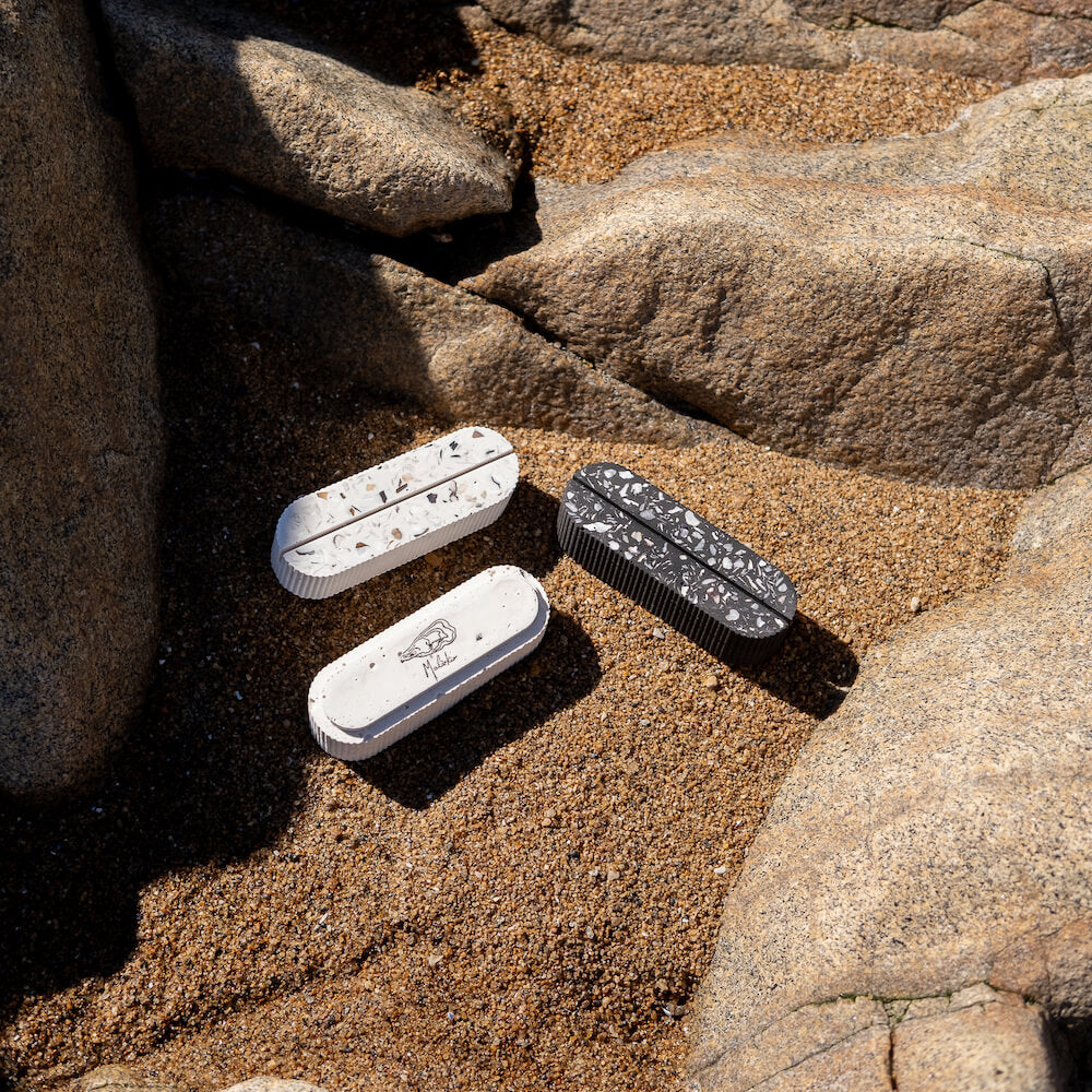 porte-photo colosse blanc moules coquillages recycles malakio