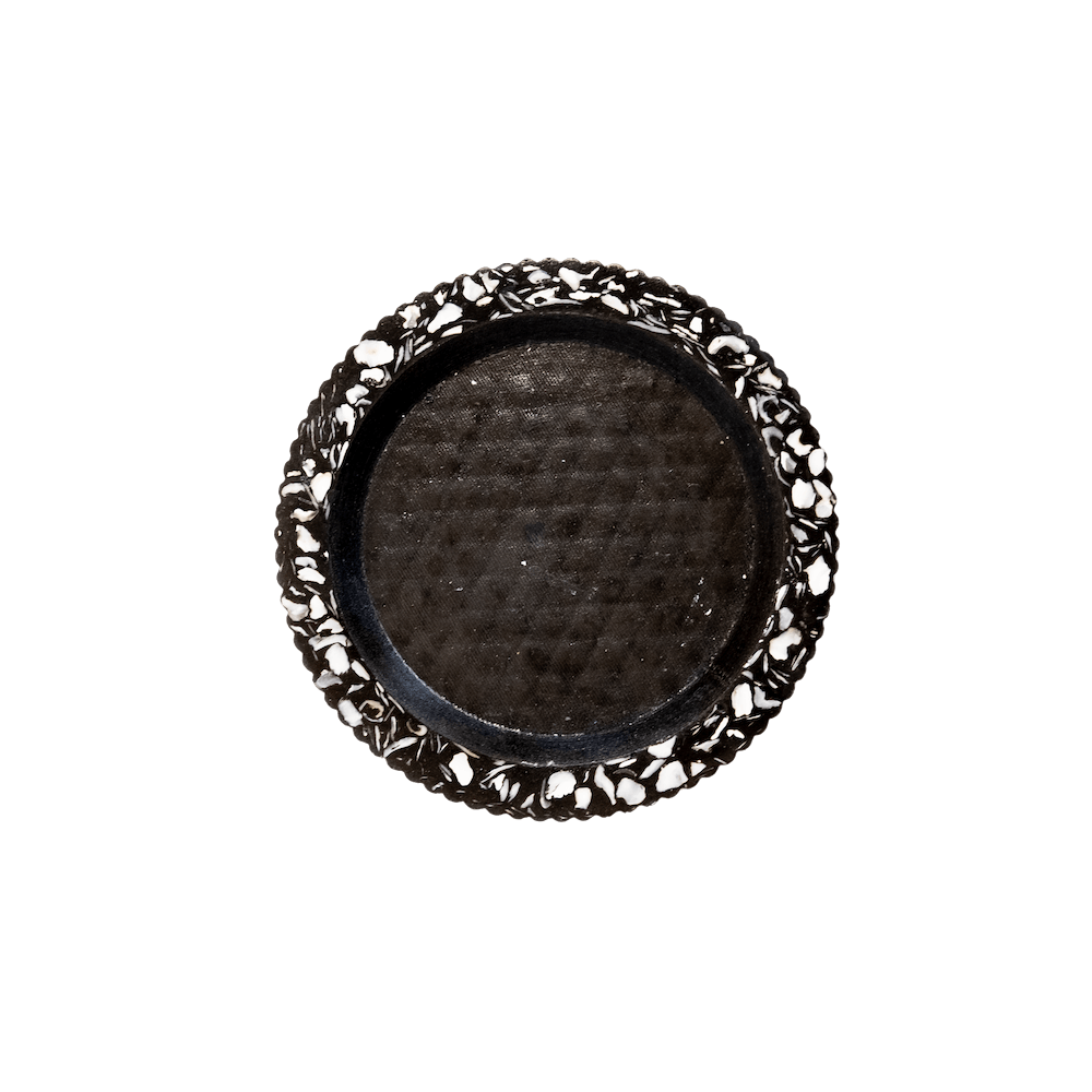 socle de bouteille colosse noir coquillages recycles malakio