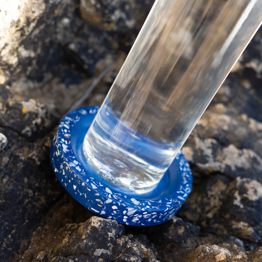 socle de bouteille helios bleu coquillages recycles malakio