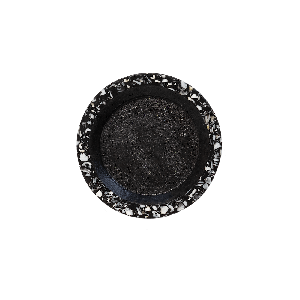 socle de bouteille helios noir coquillages recycles malakio