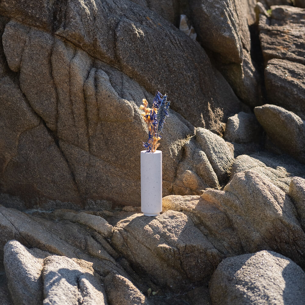 soliflore colosse blanc mixte coquillages recycles malakio