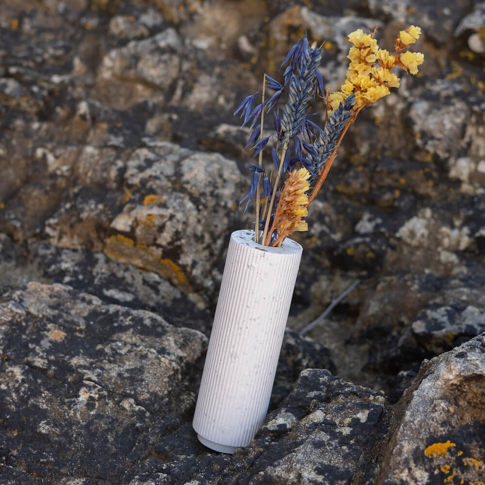 soliflore colosse blanc mixte coquillages recycles malakio