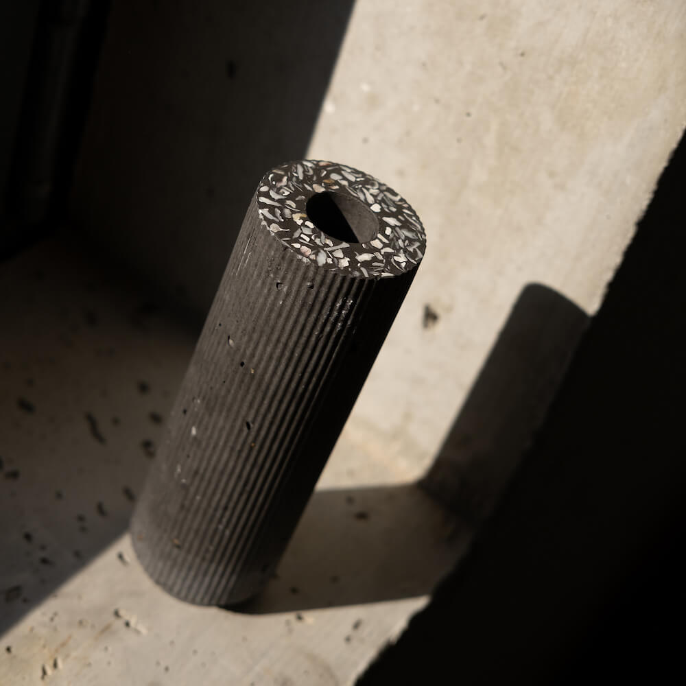 soliflore colosse noir coquillages recycles malakio