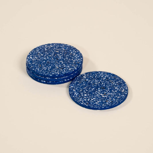 Dessous de verres Hélios bleu (lot de 4)