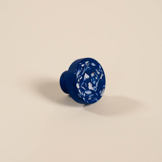 Bouton de meuble Loar bleu
