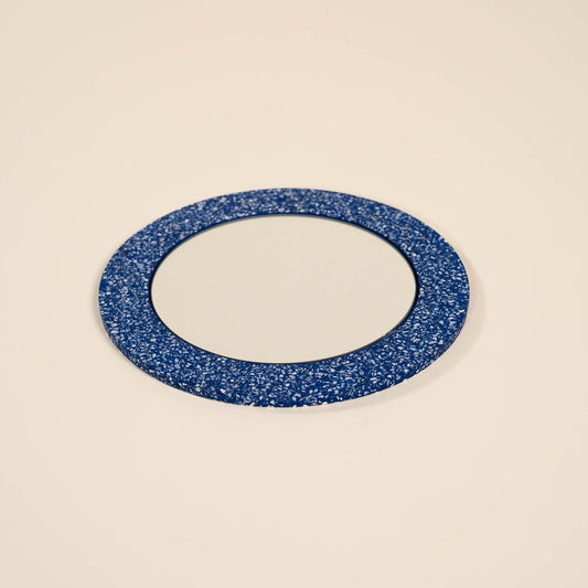 Miroir Loar rond bleu