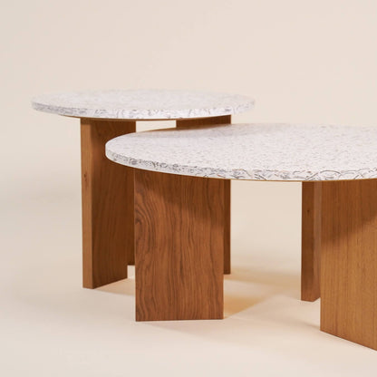 Table Platine Abyss & chêne clair - Malàkio x Gllu