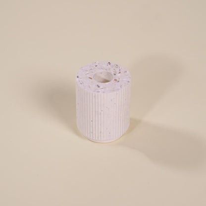 bougeoir colosse blanc coquillages recycles malakio
