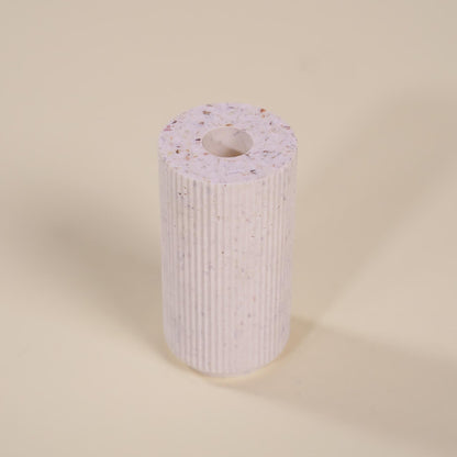 bougeoir colosse blanc coquillages recycles malakio