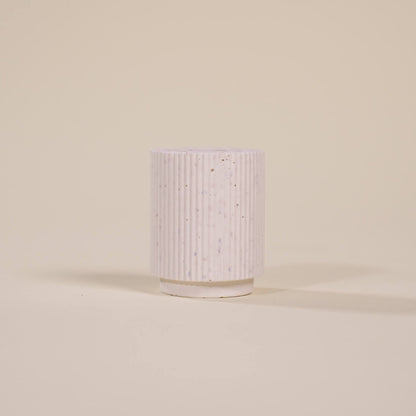 bougeoir colosse blanc coquillages recycles malakio