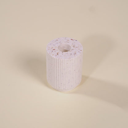 bougeoir colosse blanc coquillages recycles malakio