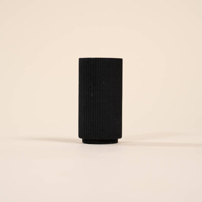 bougeoir colosse noir coquillages recycles malakio