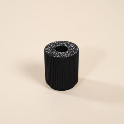 bougeoir colosse noir coquillages recycles malakio