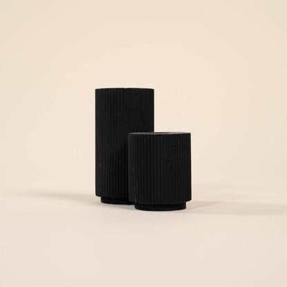 bougeoir colosse noir coquillages recycles malakio