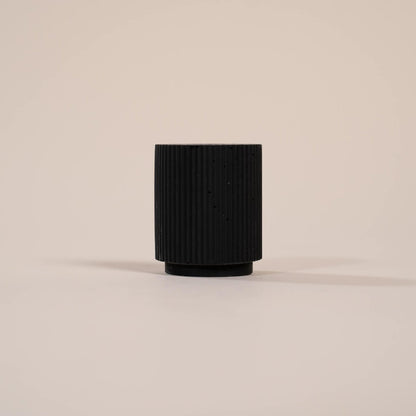 bougeoir colosse noir coquillages recycles malakio