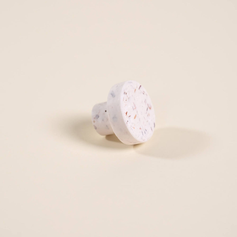 bouton de meuble loar blanc coquillages recycles malakio