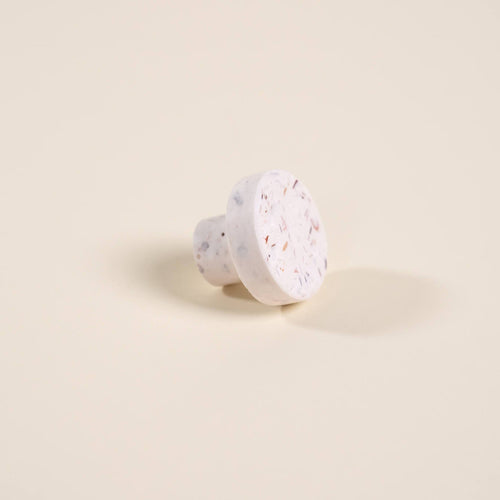 bouton de meuble loar blanc coquillages recycles malakio